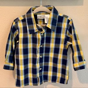 Baby boys plaid dress shirt